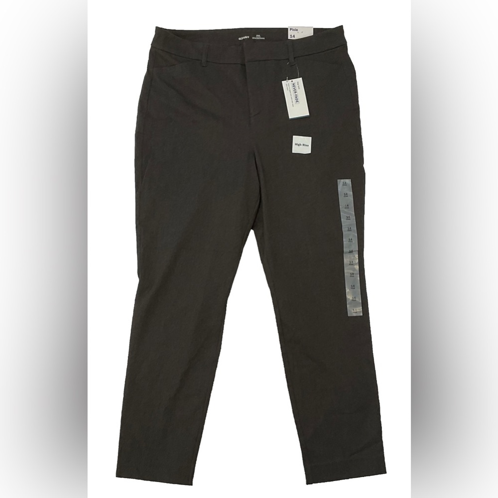 NWT OLD NAVY PIXIE High Rise Dress Pants; Secret Slim Pockets Size 14